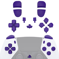 Boutons de remplacement EXtremeRate, ensemble complet personnalisé de boutons violets pour la manette Dualsense Edge de PS5