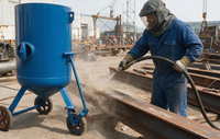 Machine de sablage portable pour la texturation et la préparation des surfaces en béton