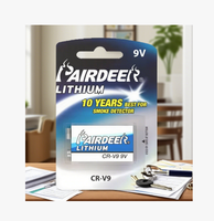 Batería de Iones de Litio OEM Pairdeer de 800 mAh y 9 V CR-V9 Li/MnO2 con Cargador para Cámara, al por Mayor y a Bajo Precio