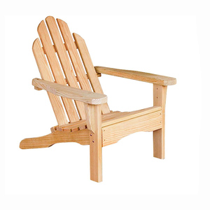 Chaise Adirondack en bois de pin de Nouvelle-Zélande, écologique, non finie, portable, empilable, pour cour, espace vert, robuste, durable - Product Image 3