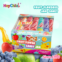 Bonbons en gros, étiquette privée personnalisée, bonbons liquides en tube de dessin animé, saveur de fruits, confiture, lisse, rafraîchissant, option de paquet en vrac pour les enfants, sucré