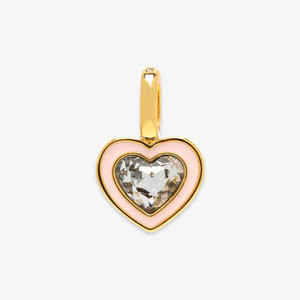 Abalorio de acero inoxidable personalizado sin deslustre DIY al por mayor 18K oro esmalte corazón Arco Iris Luna encanto desmontable para pulsera collar - Product Image 6
