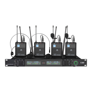 Depusheng mới ur422 chuyên nghiệp <span class=keywords><strong>4CH</strong></span> bodypack <span class=keywords><strong>Transmitter</strong></span> mic Micro không dây cho giai đoạn bài phát biểu - Product Image 1