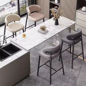 <span class=keywords><strong>Tabouret</strong></span> de bar élégant en cuir PU avec cadre métallique durable, design moderne, <span class=keywords><strong>assise</strong></span> confortable pour bar, café, cuisine - Product Image 3