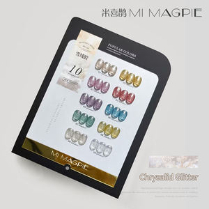 AILANUO OEM Private Eco-friendly Plated High Pigmented <b>Nail</b> Gel Polish Magnetic Reflective Cat Eye UV Gel Polish <b>Set</b> China - Product Image 2