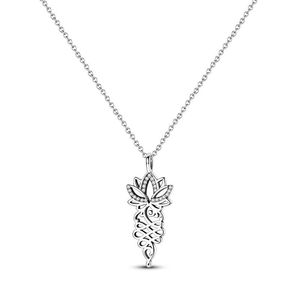 Collar con Colgante <span class=keywords><strong>de</strong></span> <span class=keywords><strong>Plata</strong></span> 925 Chapado en Oro Rosa con Diseño <span class=keywords><strong>de</strong></span> Amantes y Circonita para Mujer - Regalo <span class=keywords><strong>de</strong></span> Aniversario, Boda y Joyería para Fiestas - Product Image 2