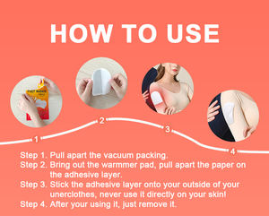 Kabartma kadın Menstrual ağrı ısı pedi dönem kramp sıcak yama vücut ısıtıcıları kış kömür ısı pedi ayak - Product Image 6