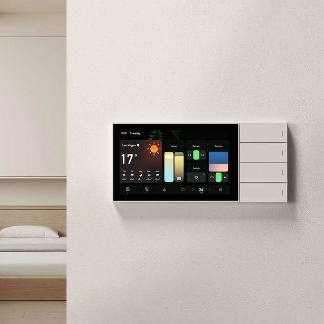 Smart Home AC Control Panel Light Switch Dimmer Automation Touch Screen Control Pad Wi-Fi/ZigBee LifeSmart App Android OS
