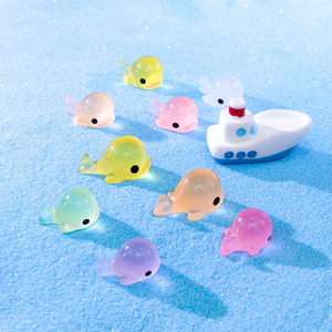 Figuras de Delfines de Resina Luminosas, Miniaturas de Delfines que Brillan en la Oscuridad para Micro Jardín de Hadas, Paisaje, Acuario - Product Image 3