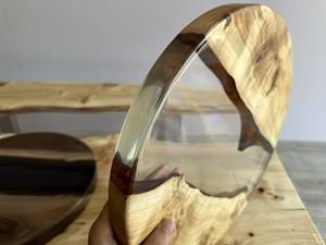 Tablero de Mesa de Comedor/Tablero de Café Personalizado, Forma Redonda/Cuadrada/Rectangular, con Madera Sólida Natural, Característica Duradera - Product Image 2