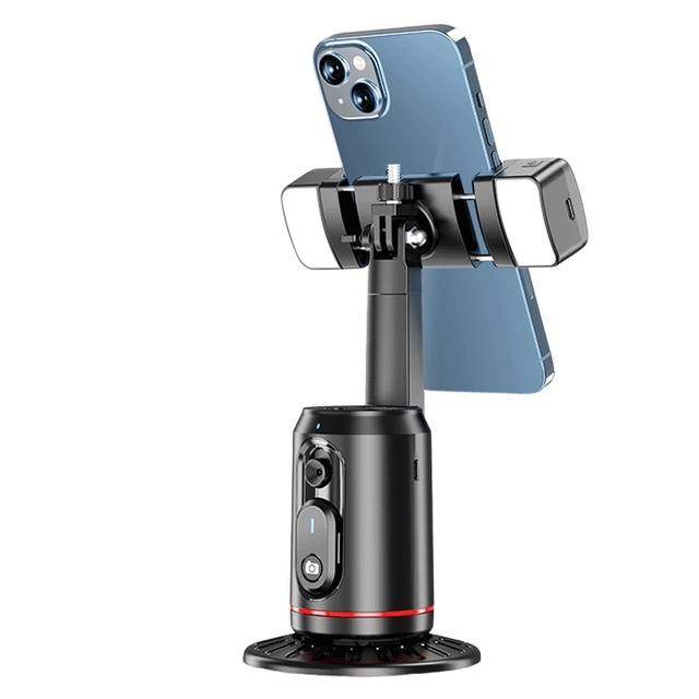 Q02 Smartphone Camera Intelligent Tracking Gimbal 360 Degree Face Object Tracking Holder Interview Video Recording Photography