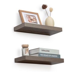 Rustic <strong>Grey</strong> <strong>Floating</strong> <strong>Shelves</strong> Wood Wall <strong>Shelf</strong> Living Room Decoration Wall Mounted <strong>Shelf</strong> - Product Image 1