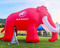 Mamouth gonflable promotionnel BOYI, décoration animale gonflable en forme de mamouth de dessin animé