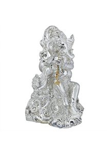 Bansuri Ganesha Idol Decorative Hindu God Statue with Flute Krishna Style Design for Puja Home Temple Decor Gifting Item - Product Image 6