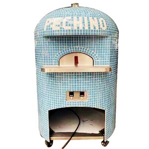 فرن تجاري خارجي من حجر البيتزا الكهربائي ، فرن طوب البيتزا وخبز بيتا مع خزانة - Product Image 1