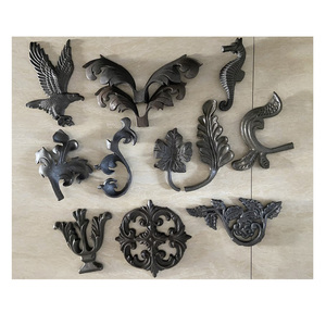 Wrought <strong>Iron</strong> Forged Cast <strong>Iron</strong> Flowers and Leaves Decorative Ornamental Metal <strong>Rosettes</strong> - Product Image 1