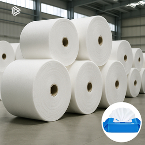 Nhà máy tùy biến 40-150gsm Viscose Polyester spunlace không dệt vải cuộn Spun nhà sản xuất vải không dệt cho khăn lau ướt - Product Image 1