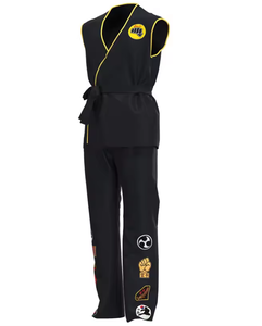 Disfraz de Karate Kids KOF <span class=keywords><strong>Cobra</strong></span> Kai para Niños y Adultos, Kimono Negro y Blanco, Uniforme con Diadema, Traje de <span class=keywords><strong>Anime</strong></span> para Halloween, Chándal - Product Image 3