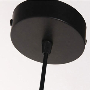 Lámpara con marco de metal de estilo industrial retro, lámpara colgante decorativa Vintage para bar de hotel - Product Image 6