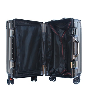 Unisex Luxury Large Capacity ABS+PC Aluminum Frame 20 Inch Fashionable Business Carry-On Spinner <b>Suitcase</b> with Combination Lock - Product Image 5
