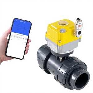 Vanne à boisseau sphérique motorisée électrique JINKON VALVE UPVC True Union 2 voies DN80 PN10 pour traitement de l'eau et eaux usées chimiques OEM - Product Image 4