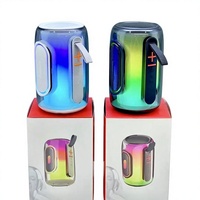 Altavoz Inalámbrico Portátil PLUSE8, Caja de Sonido Portátil para Exteriores con Luz RGB, Reproductor de Música para Fiestas con Tarjeta TF y Radio FM, Venta al Por Mayor