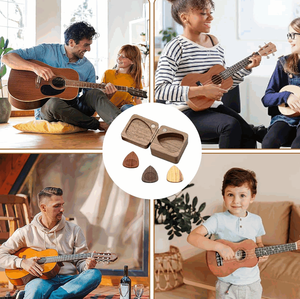 Portaplettri Personalizzato in Legno, Scatola Portaoggetti per Accessori di <span class=keywords><strong>Chitarra</strong></span> e Basso - Product Image 5