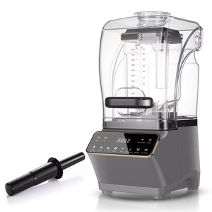 Extracteur de thé, broyeur de glace, mixeur à smoothies insonorisé de qualité supérieure, norme européenne, faible niveau sonore, 2,0 L, métal et plastique - Product Image 3