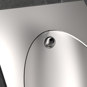 โถปัสสาวะติดผนังสแตนเลสสตีลหรูหราทันสมัยสำหรับใช้ในโรงแรมและโรงพยาบาล พร้อมระบบชำระล้างแบบแมนนวล ทำความสะอาดง่าย - Product Image 5