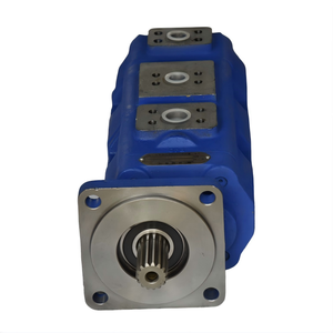 Pompe hydraulique à engrenages à trois sections Huamao pour chargeuse sur pneus, excavatrice, neuve, garantie 1 an, fabrication Shandong, utilisée pour la construction et l'exploitation minière - Product Image 1