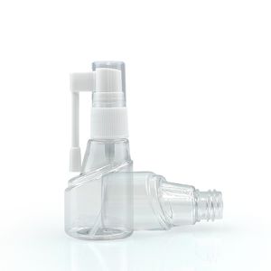 Transparente 20ml Kunststoff-Sprüh flasche für Nasen-und Hals wippen mit langer kurzer Düse für medizinische Flüssigkeits sprays - Product Image 2