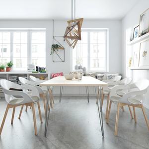 बाल के लिये कांटा पैर थोक सस्ते 28 ''इंच काले यू वी के आकार का आयरन स्टील रेस्तरां डेस्क पैर खाने की धातु के फर्नीचर मेज बाल के लिये कांटा पैर - Product Image 6