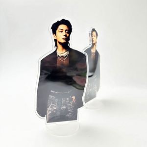 Hot Stock Kpop Character Standing <b>Card</b> Acrylic Display Rack Small <b>Card</b> Picture Frame Plastic Desktop Gift Rack for <b>Table</b> Use - Product Image 4