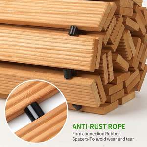 Straight Curved Roll Out Portable Custom <b>Combination</b> Wood Walkway Outdoor Patio Path Garden Boardwalk Wooden Garden Pathway - Product Image 3