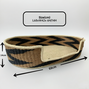 Handgemachte Vier-Jahreszeiten-Haustier träger Gewebtes Hunde bett und Katzen haus Haustier zubehör für Katzen und Hunde - Product Image 3