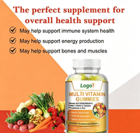 Complément Alimentaire Quotidien en Gummies Multivitaminés à Marque Blanche (Vitamines A, C, D, E, Complexe B) pour le Système Immunitaire et la Santé Générale