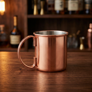 Solid Copper <b>Double</b> <b>Wall</b> Large Capacity Moscow Mule <b>Mug</b> Straight Cup Handle Sublimated Drinkware Home Bar Party Custom Gift - Product Image 3