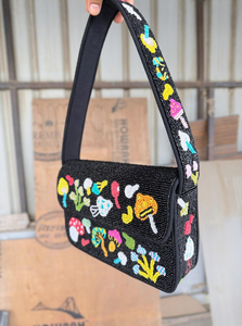 Sacs à main en perles faits à la main de style bohème pour femmes indiennes, sacs de soirée légers, sacs de shopping, sacs de fête - Product Image 3