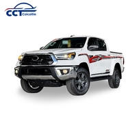 Nouveaux autocollants latéraux de carrosserie en PVC pour Hilux Double Cab 2025 – Personnalisation graphique moderne avec logo et rayures