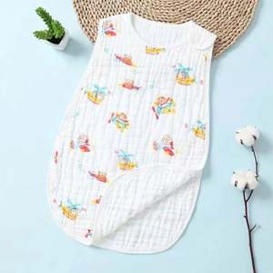 100% Cotton Baby Sleep Sack <b>Muslin</b> Lightweight Sleep Sack Wearable <b>Blanket</b> Baby Sleeping Bag - Product Image 3