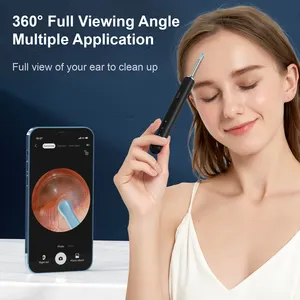 X8 4mm 5MP Wifi Ear Cleaner Visible Clean Ear Wax Otoscope Camera With Blackhead Remover Tip