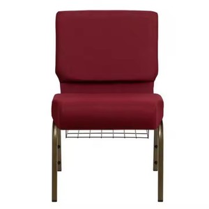 Factory Direct Wholesale Theater <b>Chair</b> Navy <b>Blue</b> Metal Rack Fabric Church <b>Chairs</b> - Product Image 2