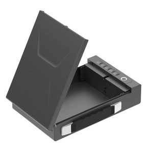 Chất lượng tốt nhất kích thước nhỏ súng an toàn hộp vân tay & khóa điện tử súng an toàn hộp dễ dàng cài đặt súng thép an toàn hộp - Product Image 4