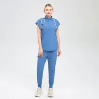Tenues d'hôpital tissées de qualité supérieure, uniformes médicaux et d'infirmières, mélange polyester-spandex, fabrication professionnelle