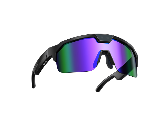 New Arrived 8MP AI Cycling Smart Glasses IP67 Waterproof for Music Image Stabilization Calling Magnetic Charging