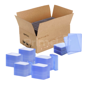 <span class=keywords><strong>Prime</strong></span> Fit PVC 35pt 3" X 4" Toploaders Rigidi per Carte, Penny Sleeves Morbidi, Protezioni per Carte da Collezione, Sportive e da Gioco - Confezione all'Ingrosso - Product Image 1