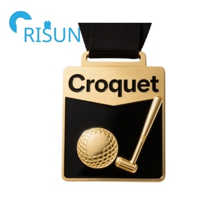 Venta al por mayor personalizado esmalte 3D deporte mazo <span class=keywords><strong>croquet</strong></span> juego premio Medalla medallón medallas personalizadas <span class=keywords><strong>croquet</strong></span> medallas - Product Image 3