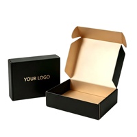 Boîte cadeau pliable en carton noir de luxe haut de gamme avec logo personnalisé pour foulard en soie, hijab, abaya, vêtements, emballage de vente au détail haut de gamme