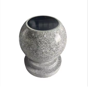 Sıcak satış doğa taş topu popüler parlayan taş topu aydınlık engel topu park yol engelleyici taş baba - Product Image 1