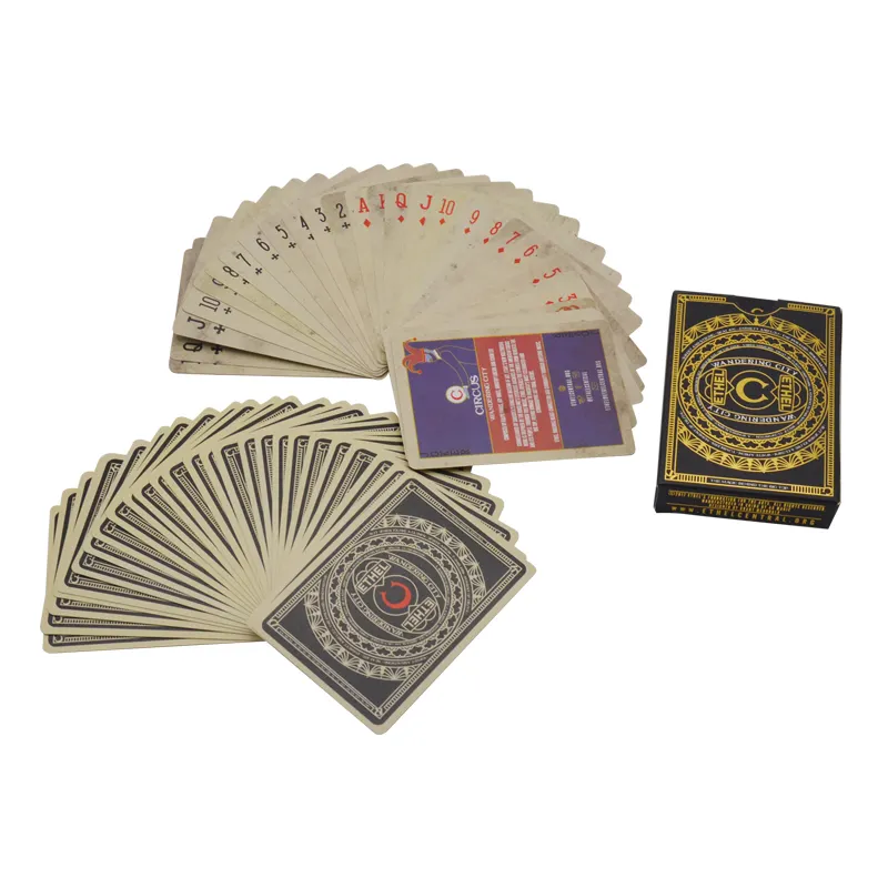 Yhd-Afdrukken Custom Volwassen Casino Magic Spelen Poker Kaarten Met Custom Logo Branding